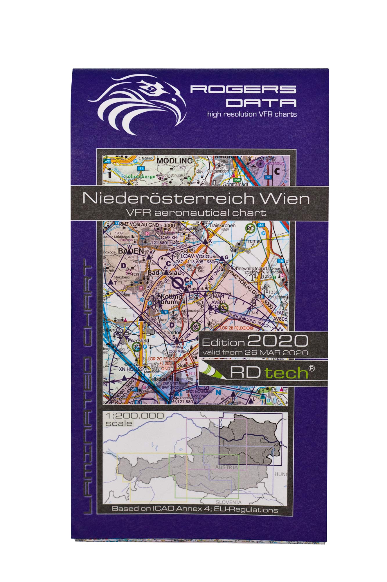 Lower Austria & Vienna ICAO VFR Luftfahrtkarte 200k: Niederösterreich & Wien VFR Luftfahrtkarte – ICAO Karte, Maßstab 1:200.000 Law