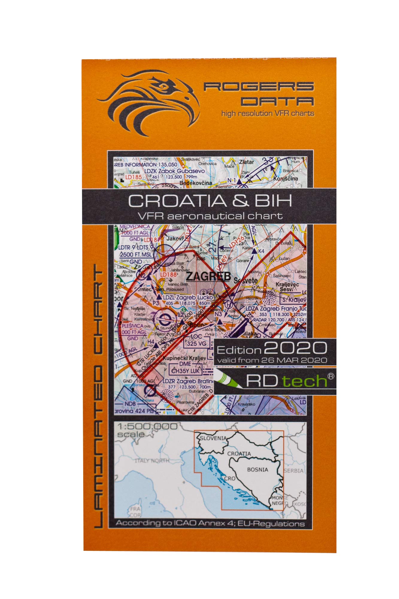 Croatia & Bosnia Herzegovina ICAO VFR Luftfahrtkarte 500k: Kroatien & Bosnien Herzegowina VFR Luftfahrtkarte – ICAO Karte, Maßstab 1:500.000 Law