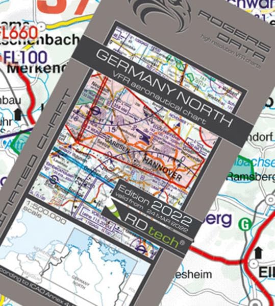Germany North VFR ICAO Luftfahrtkarte 500k: Deutschland Nord VFR Luftfahrtkarte – ICAO Karte, Maßstab 1:500.000 Law