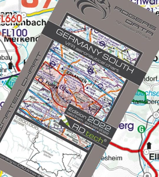 Germany South VFR ICAO Luftfahrtkarte 500k: Deutschland Süd VFR Luftfahrtkarte – ICAO Karte, Maßstab 1:500.000 Law