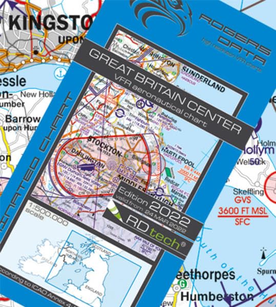 Great Britain Center ICAO VFR Luftfahrtkarte 500k: England Zentrum VFR Luftfahrtkarte – ICAO Karte, Maßstab 1:500.000 Law