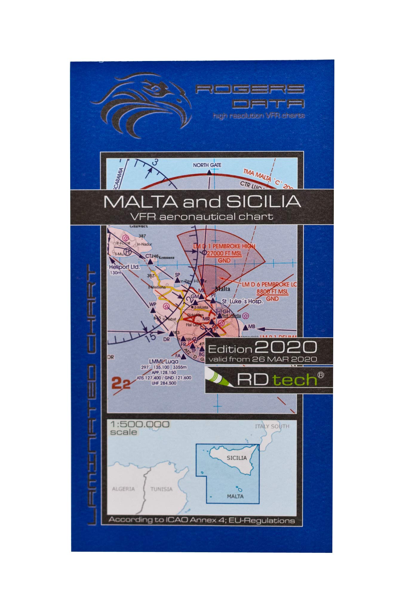 Malta & Sicilia ICAO VFR Luftfahrtkarte 500k: Malta & Sizilien VFR Luftfahrtkarte – ICAO Karte, Maßstab 1:500.000 Law