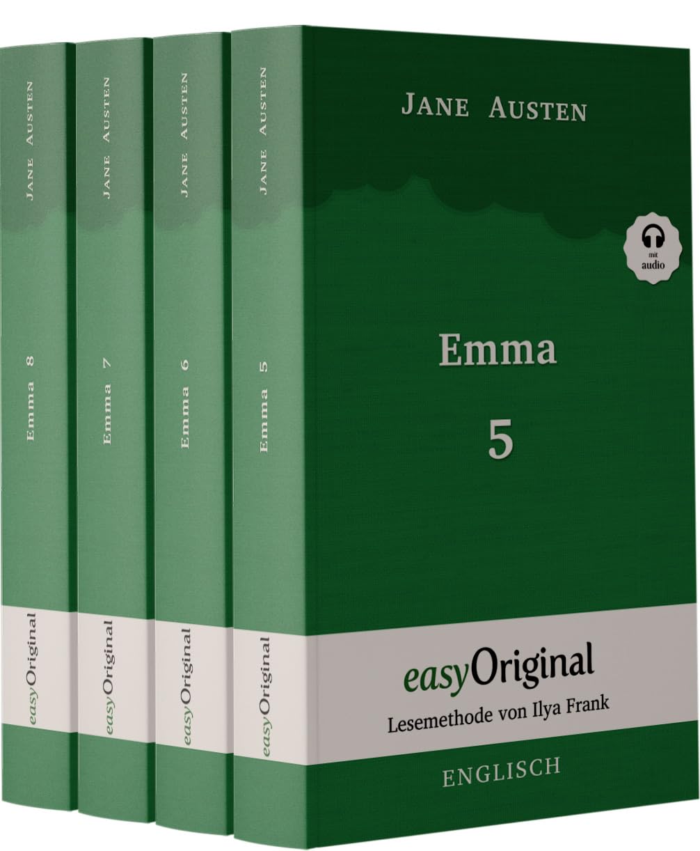 Emma - Teile 5-8 (Buch + 4 MP3 Audio-CDs) - Lesemethode von Ilya Frank - Zweisprachige Ausgabe Englisch-Deutsch Essays & Short Stories