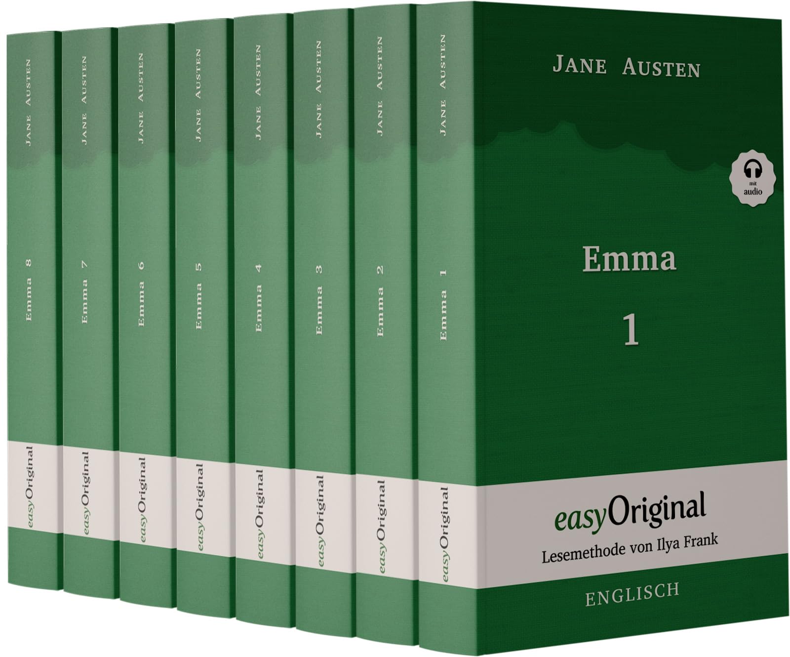 Emma - Teile 1-8 (Buch + Audio-Online) - Lesemethode von Ilya Frank - Zweisprachige Ausgabe Englisch-Deutsch, m. 8 Audio, m. 8 Audio, 8 Teile: ... Lesen lernen, auffrischen und perfektionieren Essays & Short Stories