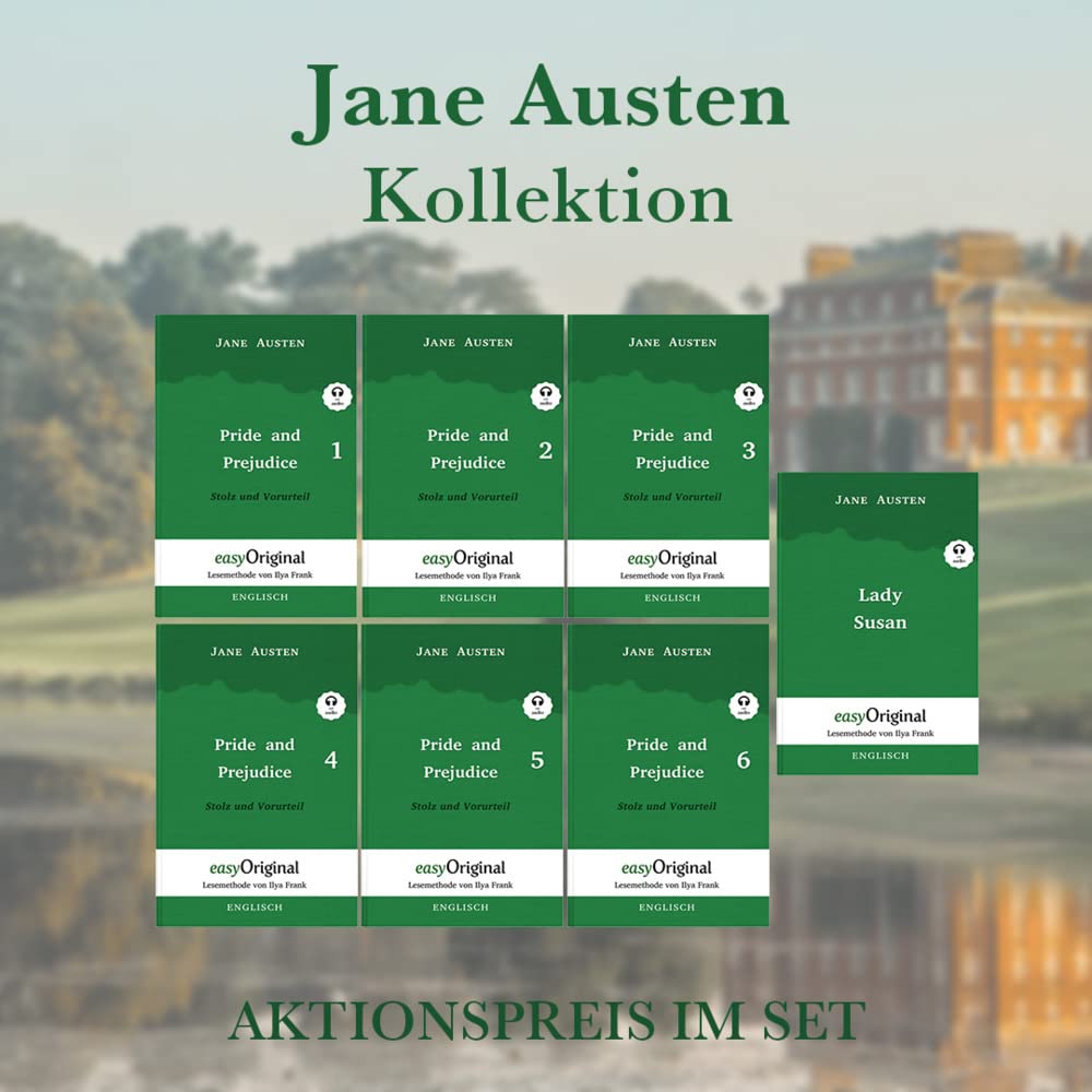 Jane Austen Kollektion Hardcover - Lesemethode von Ilya Frank - Zweisprachige Ausgabe Englisch-Deutsch (mit kostenlosem Audio-Download-Link): ... - Lesemethode von Ilya Frank) Essays & Short Stories