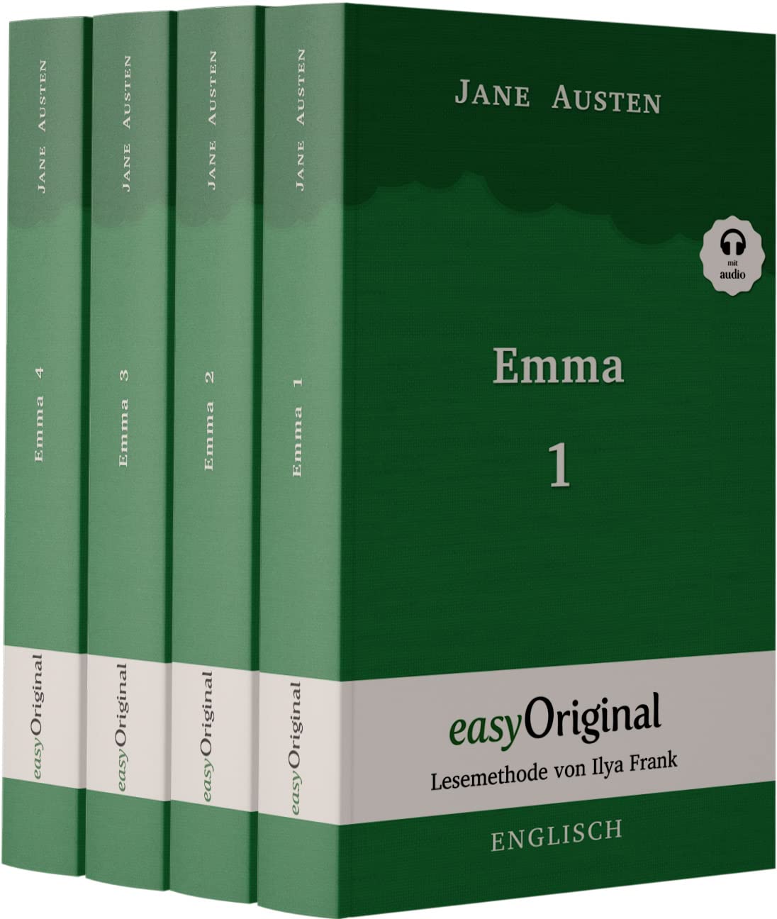 Emma - Teile 1-4 (mit kostenlosem Audio-Download-Link), 4 Teile: Lesemethode von Ilya Frank - Ungekürzter Originaltext - Englisch durch Spaß am Lesen lernen, auffrischen und perfektionieren Essays & Short Stories