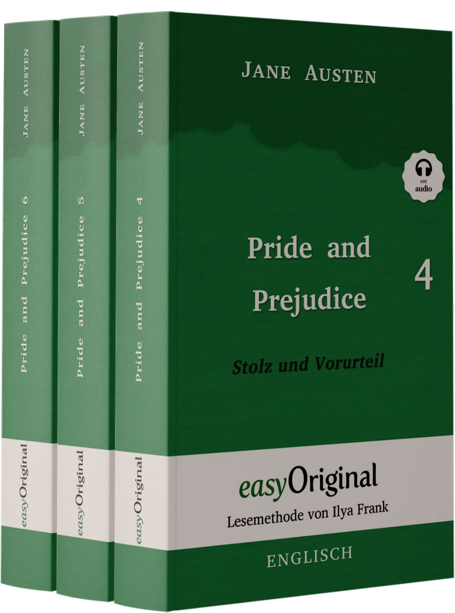 Pride and Prejudice / Stolz und Vorurteil - Teile 4-6 Hardcover (Buch + 3 MP3 Audio-CD) - Lesemethode von Ilya Frank - Zweisprachige Ausgabe Englisch-Deutsch Essays & Short Stories