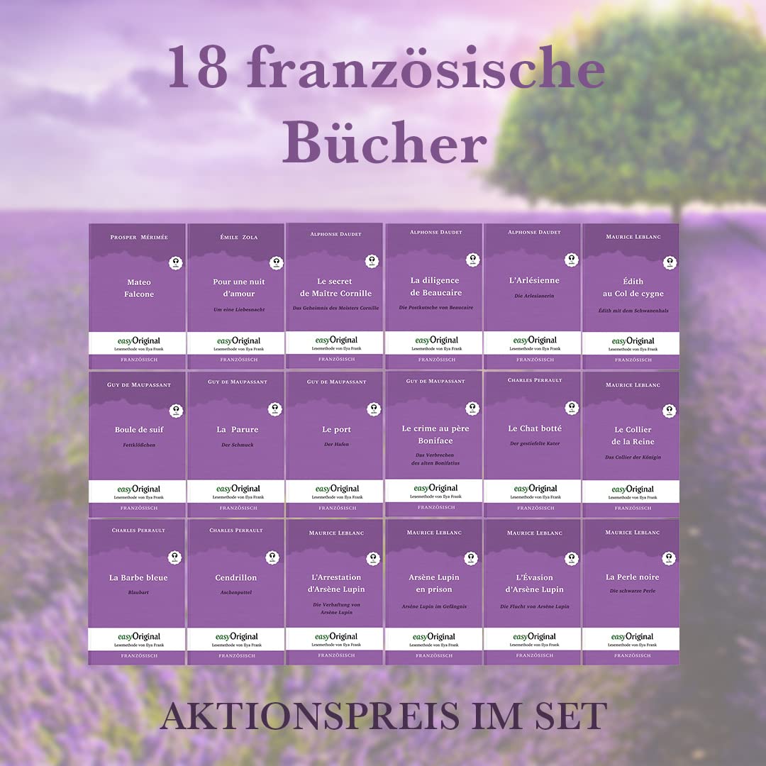 18 französische Bücher (Bücher + 18 Audio-CDs) - Lesemethode von Ilya Frank: Ungekürzter Originaltext - Französisch durch Spaß am Lesen lernen, ... - Lesemethode von Ilya Frank) Essays & Short Stories