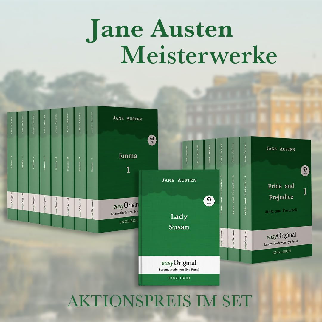 Jane Austens Meisterwerke (Bücher + Audio-Online) - Lesemethode von Ilya Frank - Zweisprachige Ausgabe Englisch-Deutsch Essays & Short Stories
