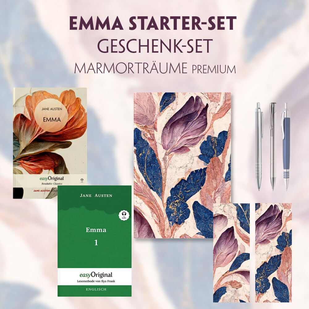 Emma Starter-Paket Geschenkset 2 Bücher (mit Audio-Online) + Marmorträume Schreibset Premium: Emma Starter-Paket Geschenkset 2 Bücher (mit ... von Ilya Frank - Englisch: Englisch) Essays & Short Stories