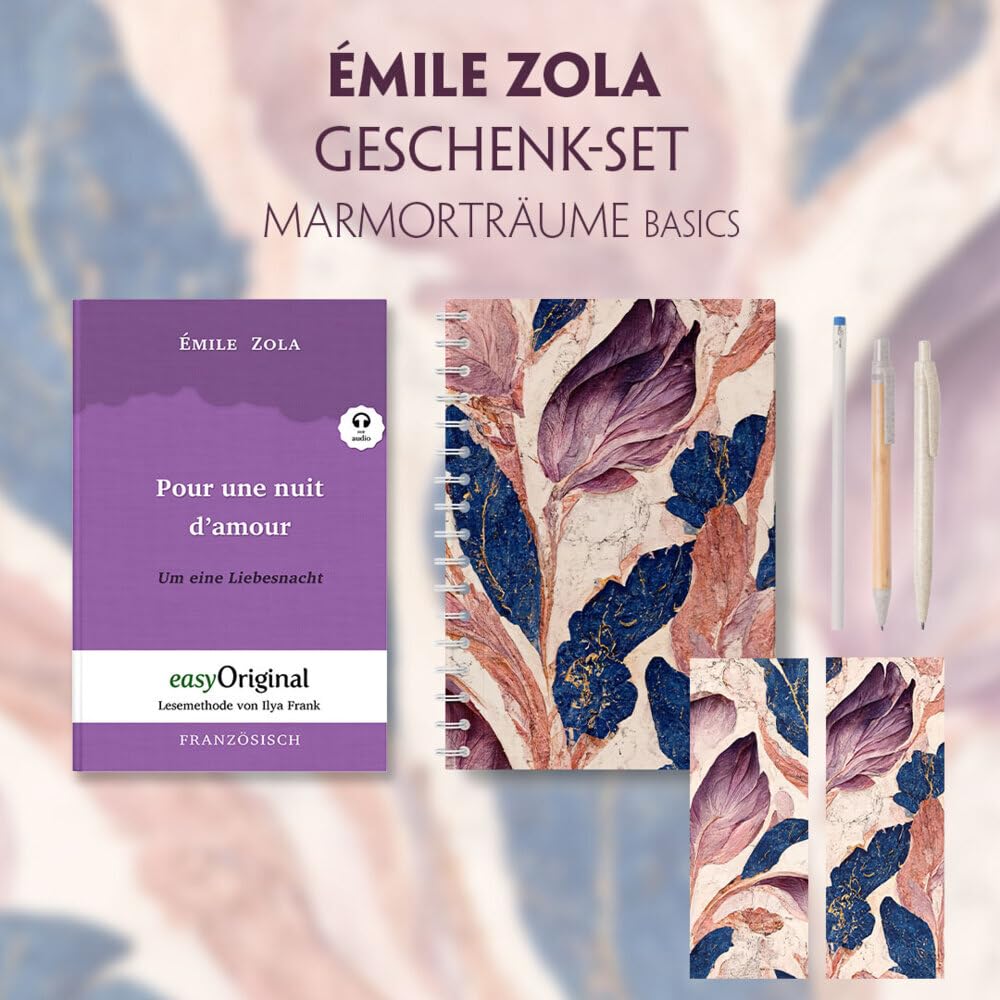 Émile Zola Geschenkset (mit Audio-Online) + Marmorträume Schreibset Basics: Émile Zola Geschenkset (mit Audio-Online) - Lesemethode von Ilya Frank - ... - Lesemethode von Ilya Frank) Essays & Short Stories