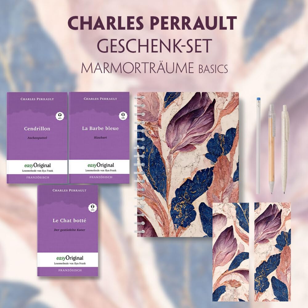Charles Perrault Geschenkset - 3 Bücher (mit Audio-Online) + Marmorträume Schreibset Basics: Charles Perrault Geschenkset - 3 Bücher (mit ... - Lesemethode von Ilya Frank) Essays & Short Stories