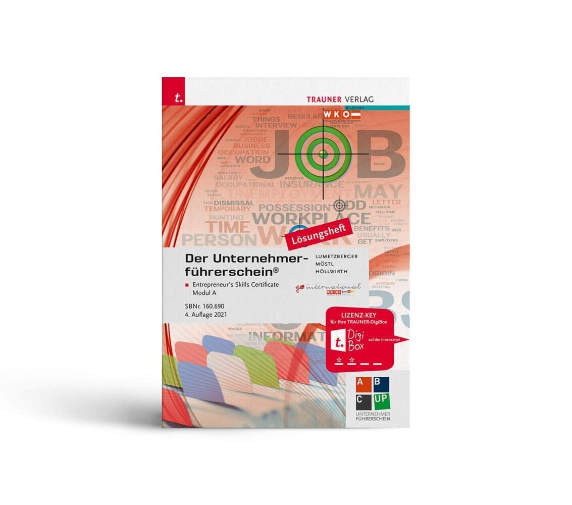 Der Unternehmerführerschein - Entrepreneur's Skills Certificate, Modul A Lösungsheft Study Guides