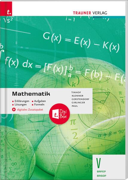 Mathematik V BAFEP/BASOP - Erklärungen, Aufgaben, Lösungen, Formeln + digitales Zusatzpaket Study Guides