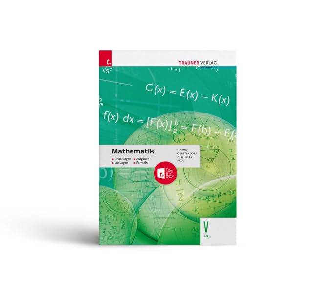 Mathematik V HAK + TRAUNER-DigiBox + E-Book plus - Erklärungen, Aufgaben, Lösungen, Formeln Study Guides