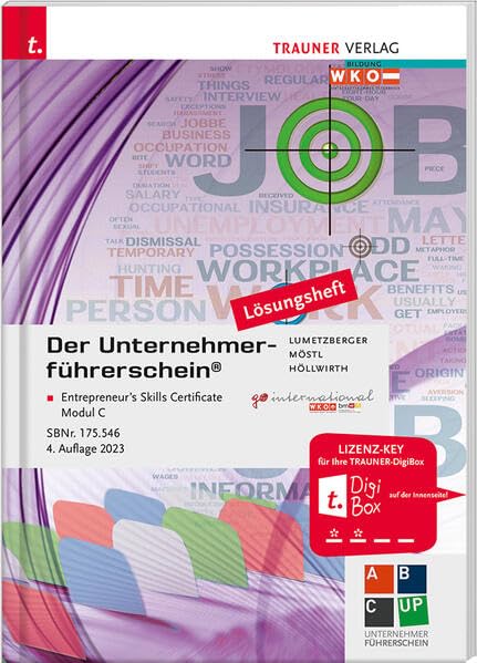Der Unternehmerführerschein - Entrepreneur's Skills Certificate, Modul C Lösungsheft Study Guides