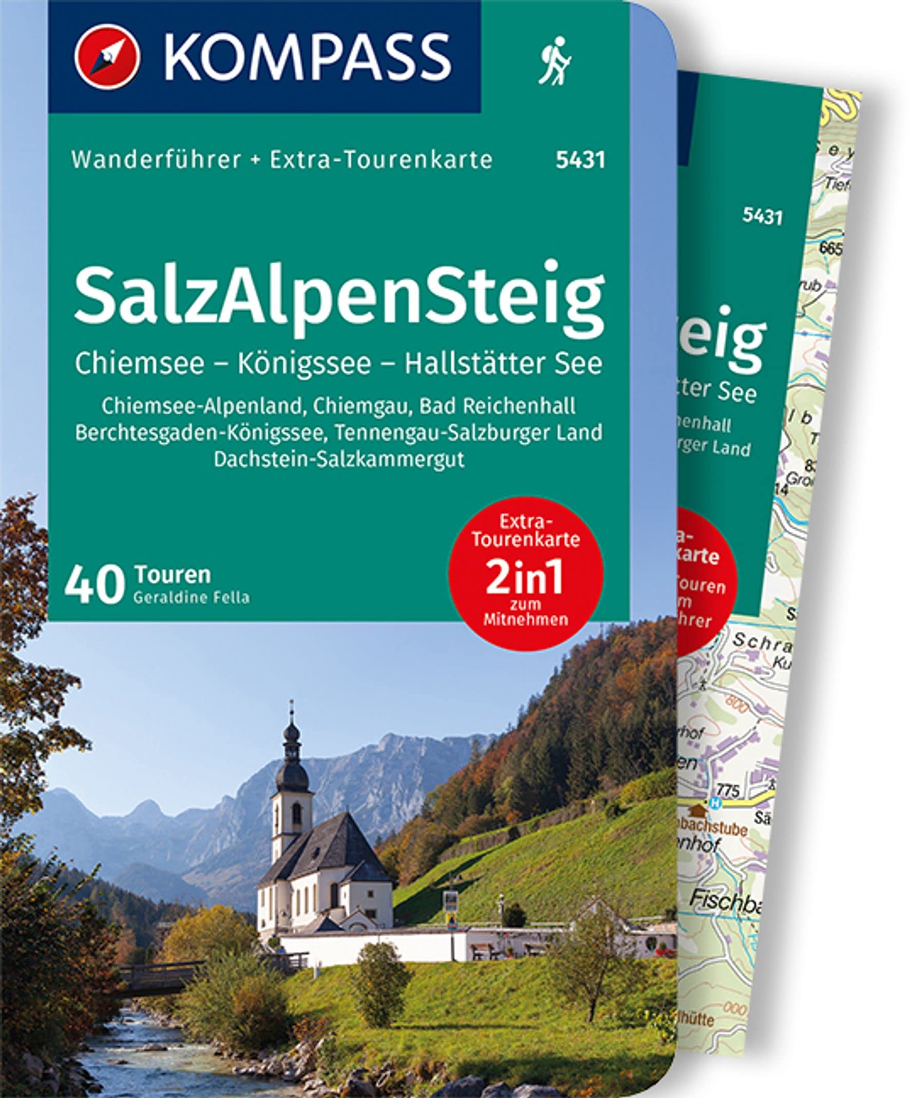KOMPASS Wanderführer 5431 SalzAlpenSteig, Chiemsee, Königssee, Hallstätter See Leisure, Home & Garden