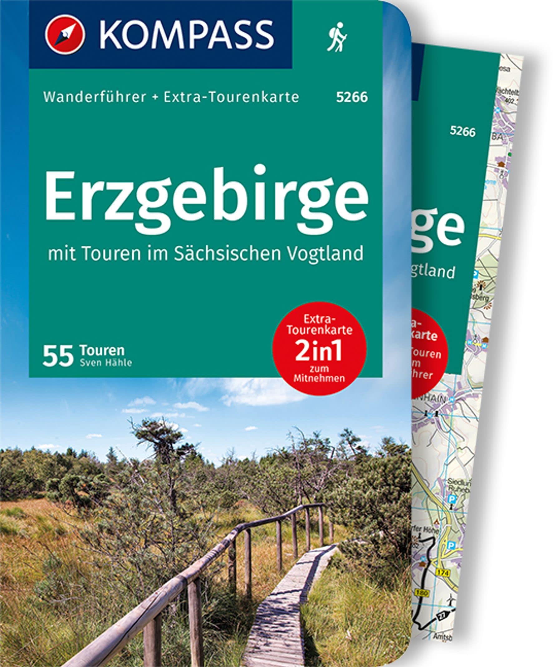 KOMPASS Wanderführer Erzgebirge, 55 Touren: mit Extra-Tourenkarte Maßstab 1:50.000, GPX-Daten zum Download Leisure, Home & Garden