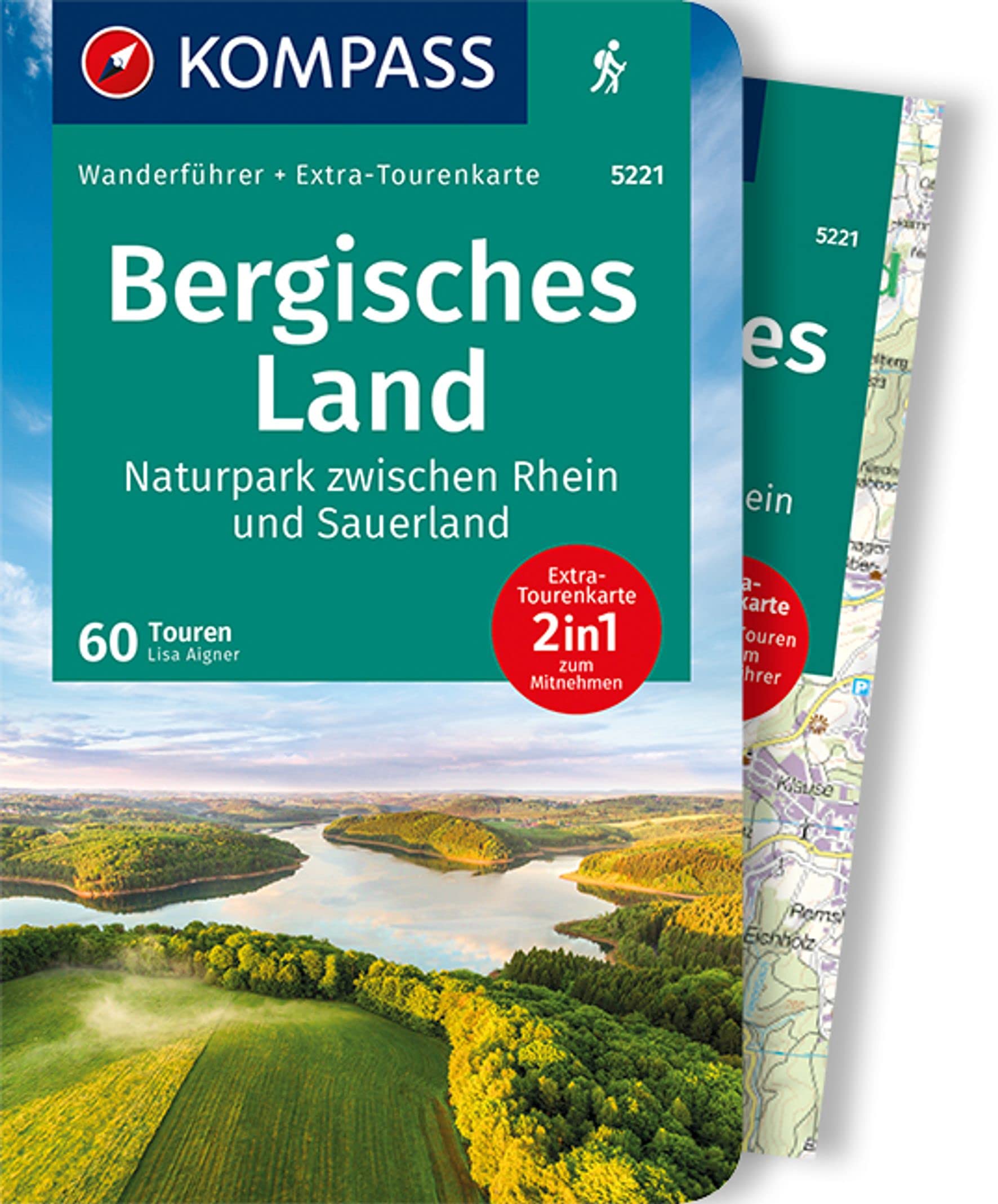 KOMPASS Wanderführer Bergisches Land, Naturpark zwischen Rhein und Sauerland, 60 Touren: mit Extra-Tourenkarte Maßstab 1:75.000, GPX-Daten zum Download Leisure, Home & Garden