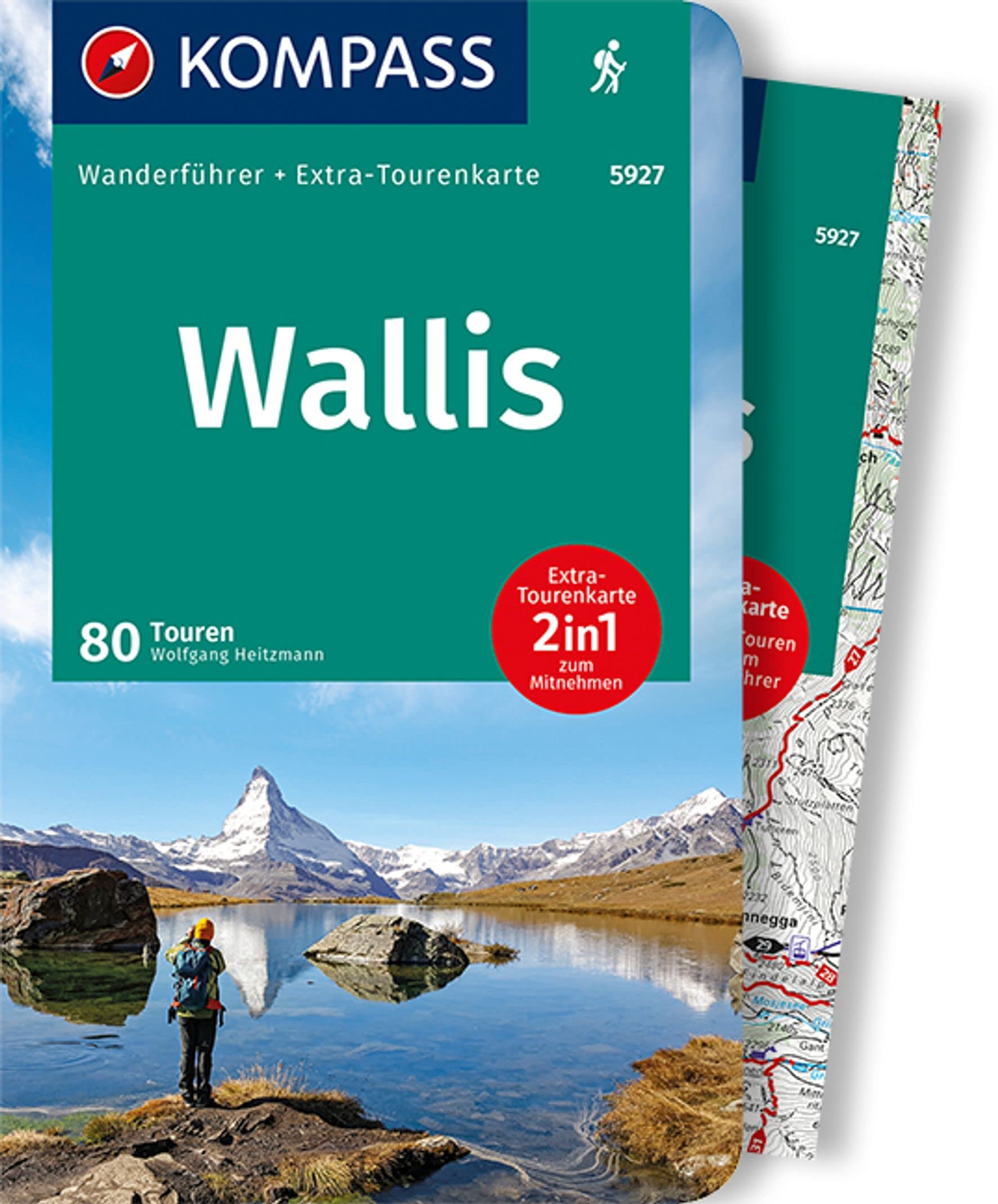 KOMPASS Wanderführer Wallis, Oberwallis, 80 Touren: mit Extra-Tourenkarte, GPX-Daten zum Download book