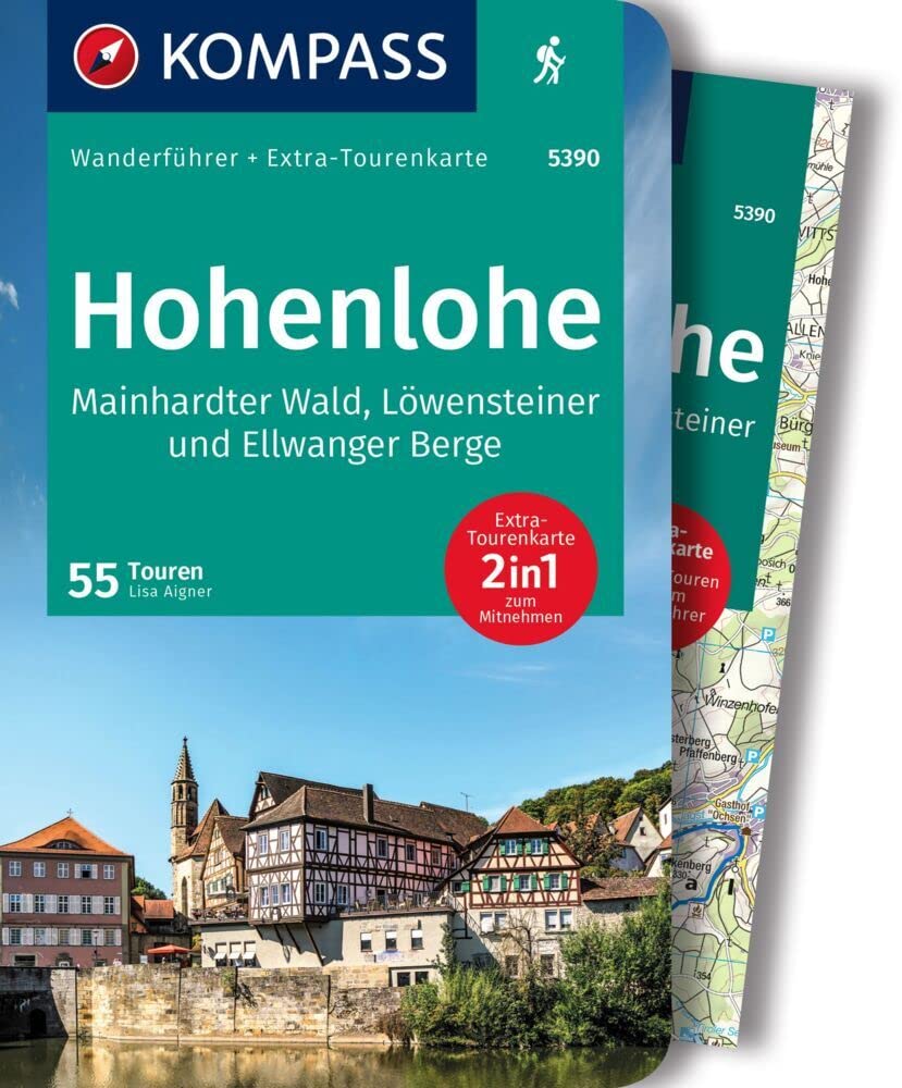 KOMPASS Wanderführer Hohenlohe, Mainhardter Wald, Löwensteiner und Ellwanger Berge, 55 Touren mit Extra-Tourenkarte: GPS-Daten zum Download Leisure, Home & Garden