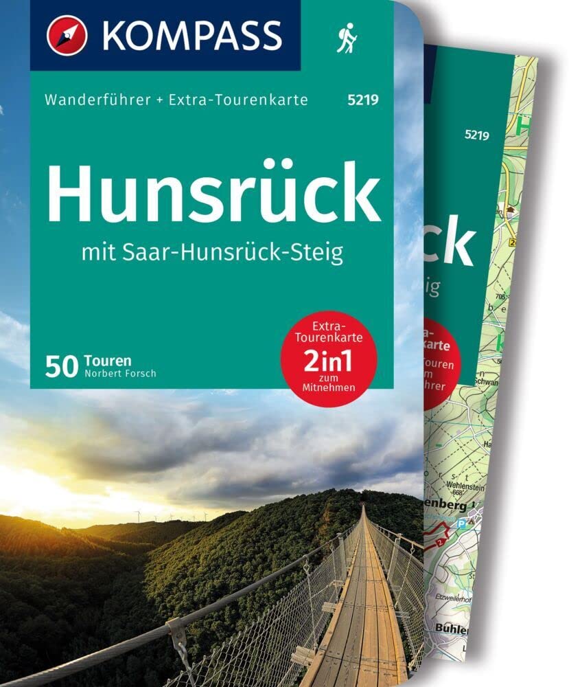 KOMPASS Wanderführer Hunsrück mit Saar-Hunsrück-Steig, 50 Touren mit Extra-Tourenkarte: GPS-Daten zum Download Leisure, Home & Garden