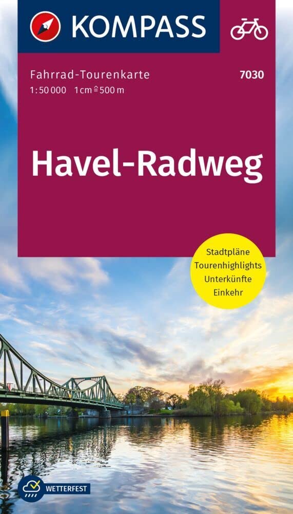 KOMPASS Fahrrad-Tourenkarte Havel-Radweg 1:50.000: Leporello Karte, reiß- und wetterfest Leisure, Home & Garden