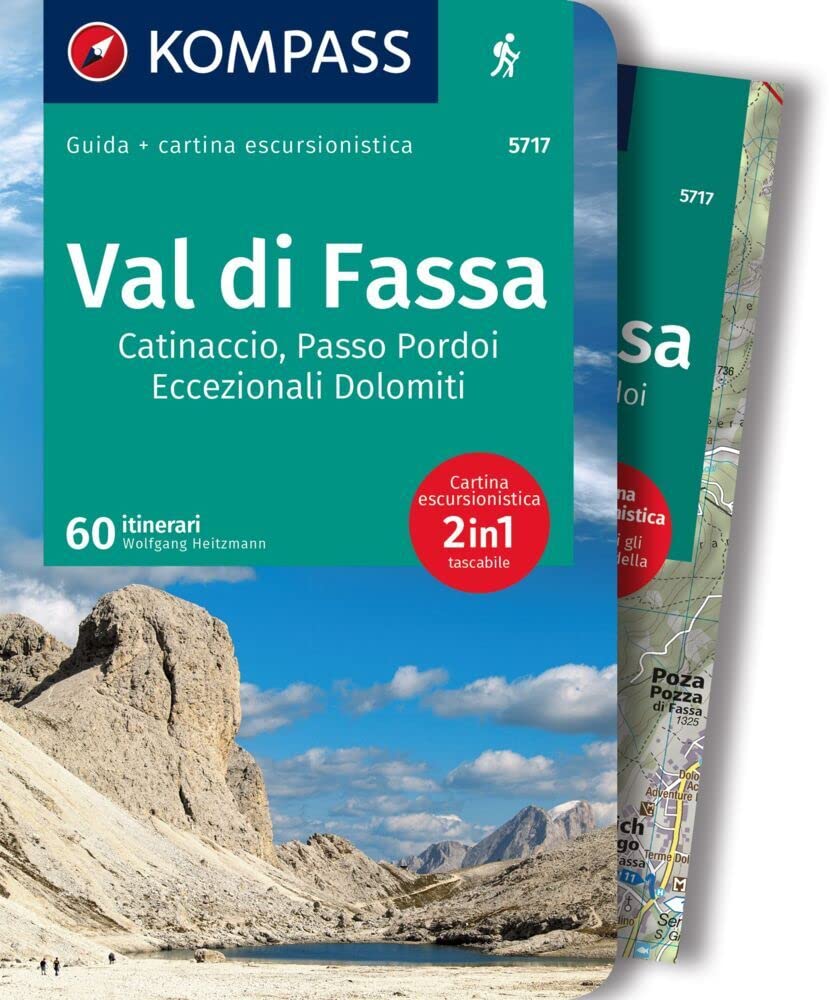 KOMPASS guida escursionistica Val di Fassa / Fassatal, 60 itinerari: cartina escursionistica, Download gratuito dei dati GPX Leisure, Home & Garden