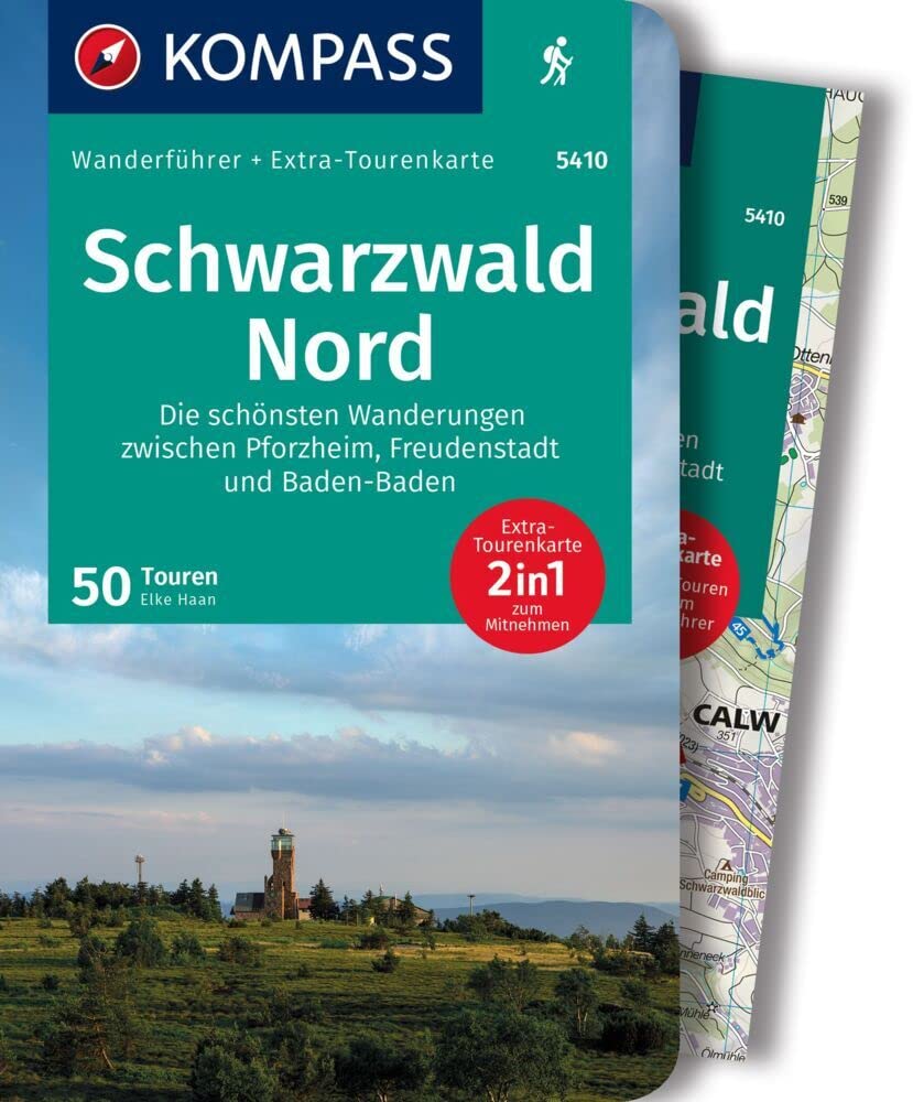 KOMPASS Wanderführer Schwarzwald Nord, Die schönsten Wanderungen zwischen Pforzheim, Freudenstadt und Baden-Baden, 50 Touren mit Extra-Tourenkarte Hiking & Cycling Books