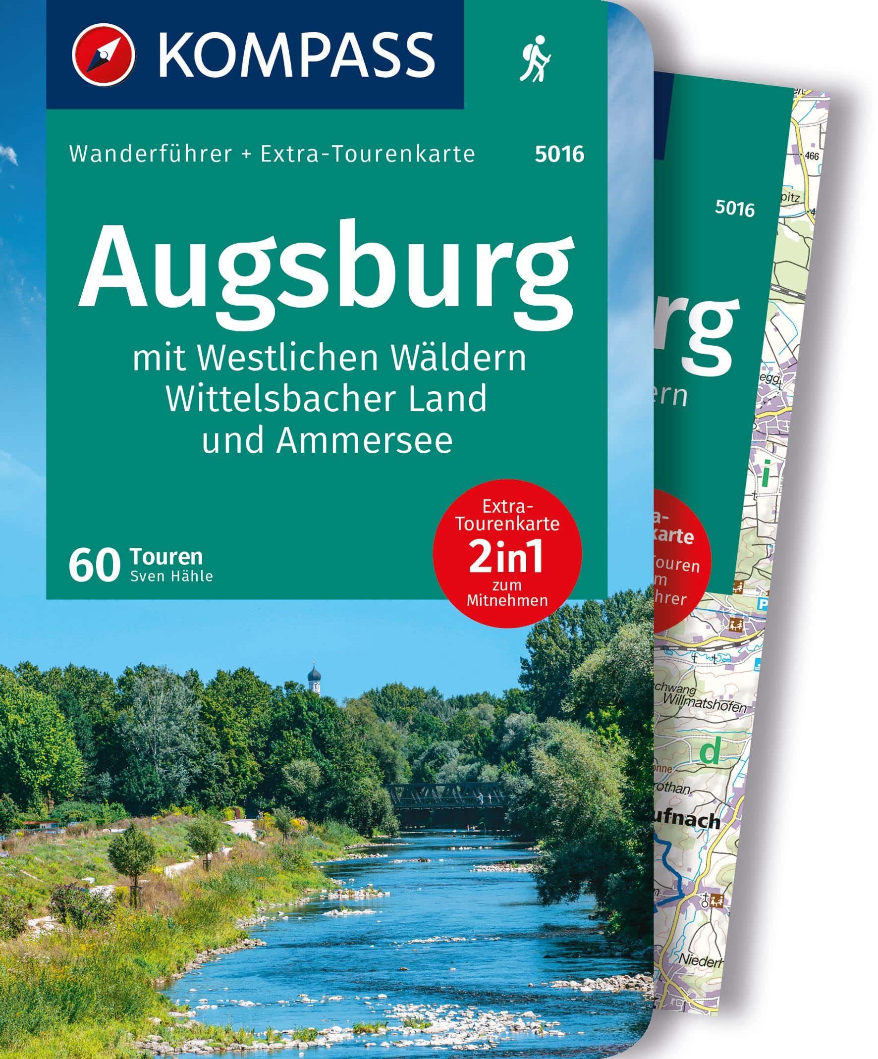 KOMPASS Wanderführer Augsburg mit Westlichen Wäldern, Wittelsbacher Land und Ammersee, 60 Touren mit Extra-Tourenkarte: GPS-Daten zum Download Leisure, Home & Garden