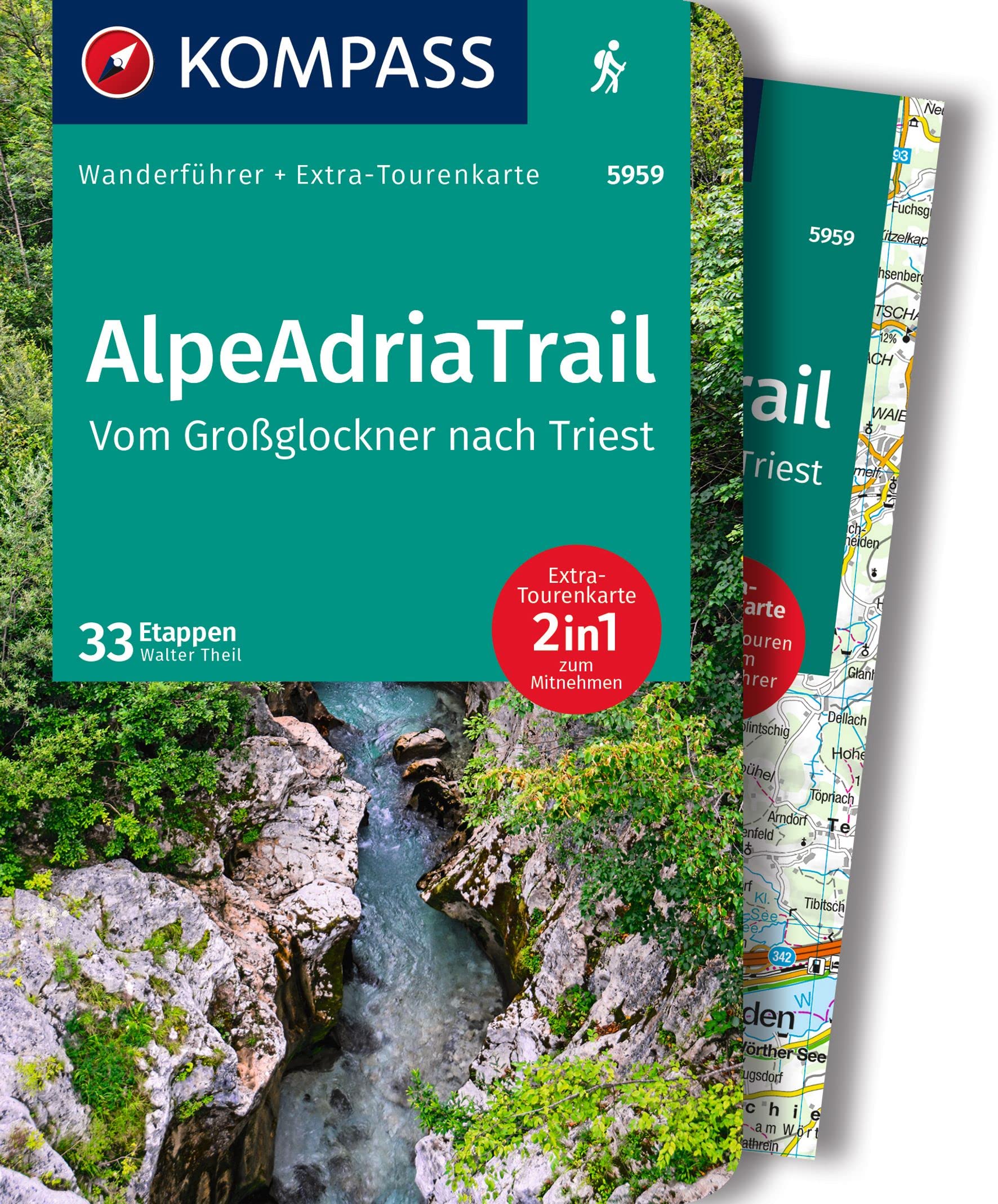 KOMPASS Wanderführer AlpeAdriaTrail, Vom Großglockner nach Triest, 33 Etappen mit Extra-Tourenkarte Leisure, Home & Garden Books