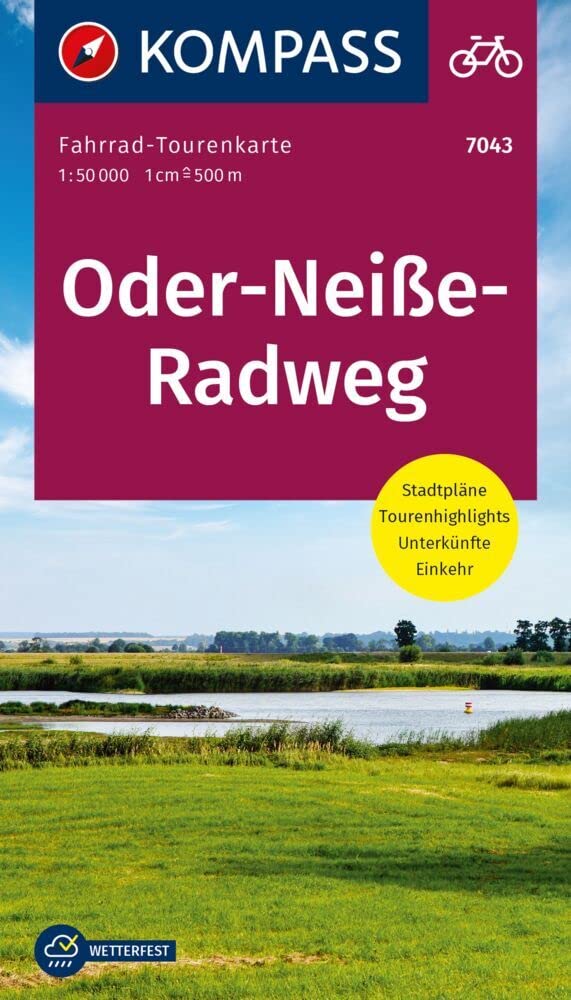 KOMPASS Fahrrad-Tourenkarte Oder-Neiße-Radweg 1:50.000 Leisure, Home & Garden