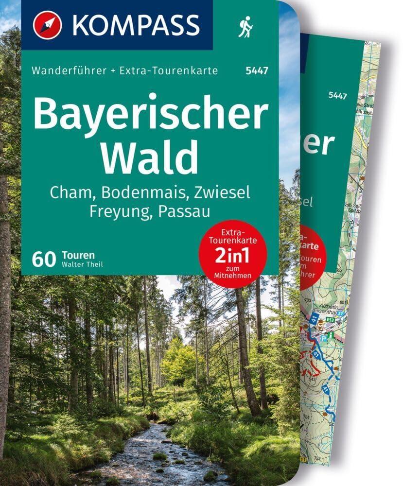 KOMPASS Wanderführer Bayerischer Wald, Cham, Bodenmais, Zwiesel, Freyung, Passau, 60 Touren mit Extra-Tourenkarte: GPS-Daten zum Download Leisure, Home & Garden
