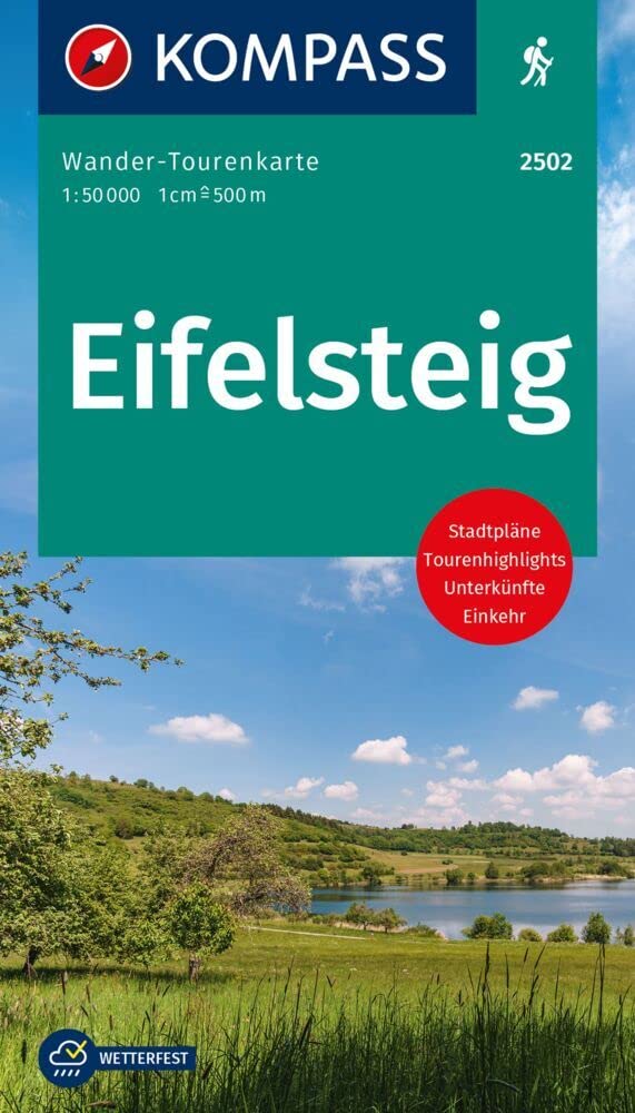 KOMPASS Wander-Tourenkarte Eifelsteig 1:50.000 Leisure, Home & Garden
