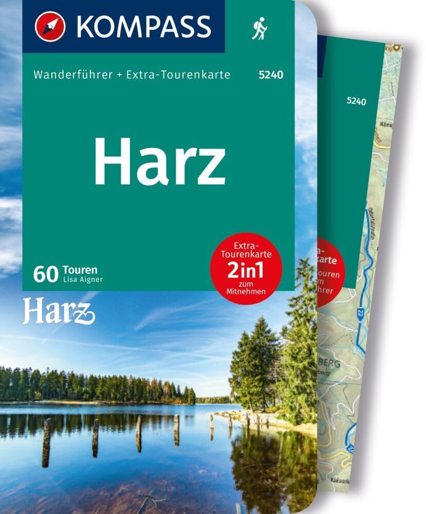 KOMPASS Wanderführer Harz, 60 Touren mit Extra-Tourenkarte Leisure, Home & Garden