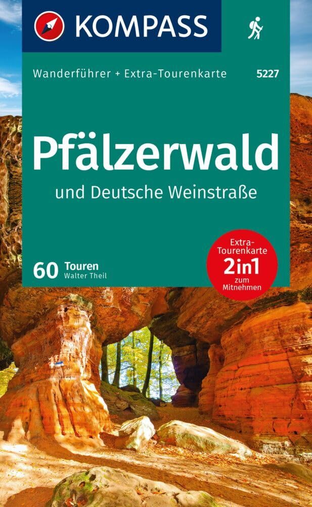 KOMPASS Wanderführer Pfälzerwald und Deutsche Weinstraße, 60 Touren mit Extra-Tourenkarte: GPS-Daten zum Download Leisure, Home & Garden