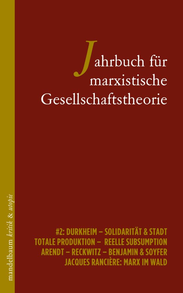 Jahrbuch für marxistische Gesellschaftstheorie: #2 Books