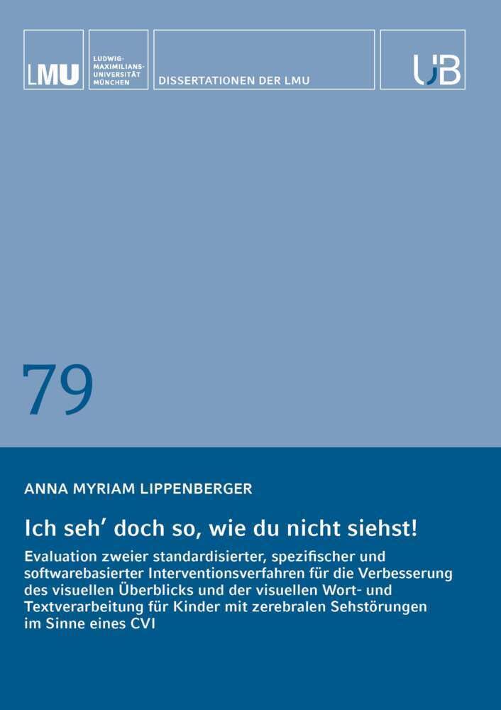 Ich seh‘ doch so, wie du nicht siehst! General education