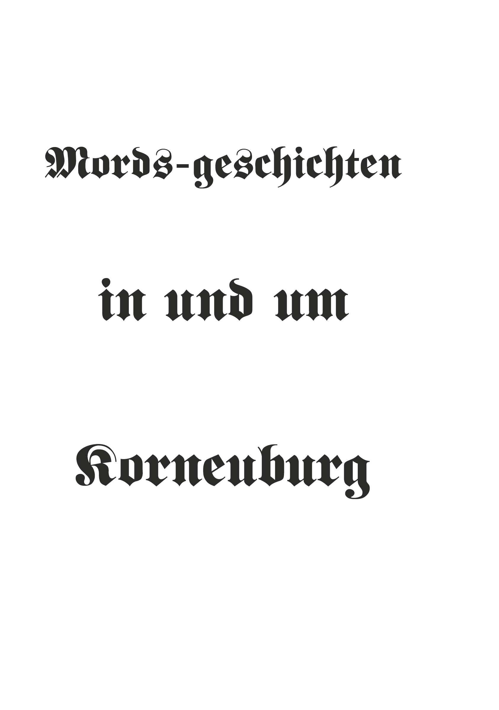Mords-geschichten in und um Korneuburg General education