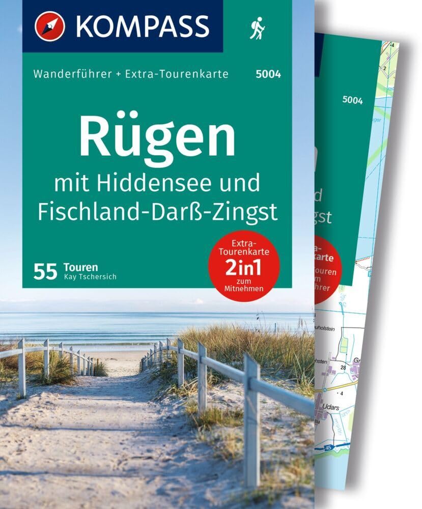 KOMPASS Wanderführer Rügen, mit Hiddensee und Fischland-Darß-Zingst, 55 Touren mit Extra-Tourenkarte: GPS-Daten zum Download Leisure, Home & Garden
