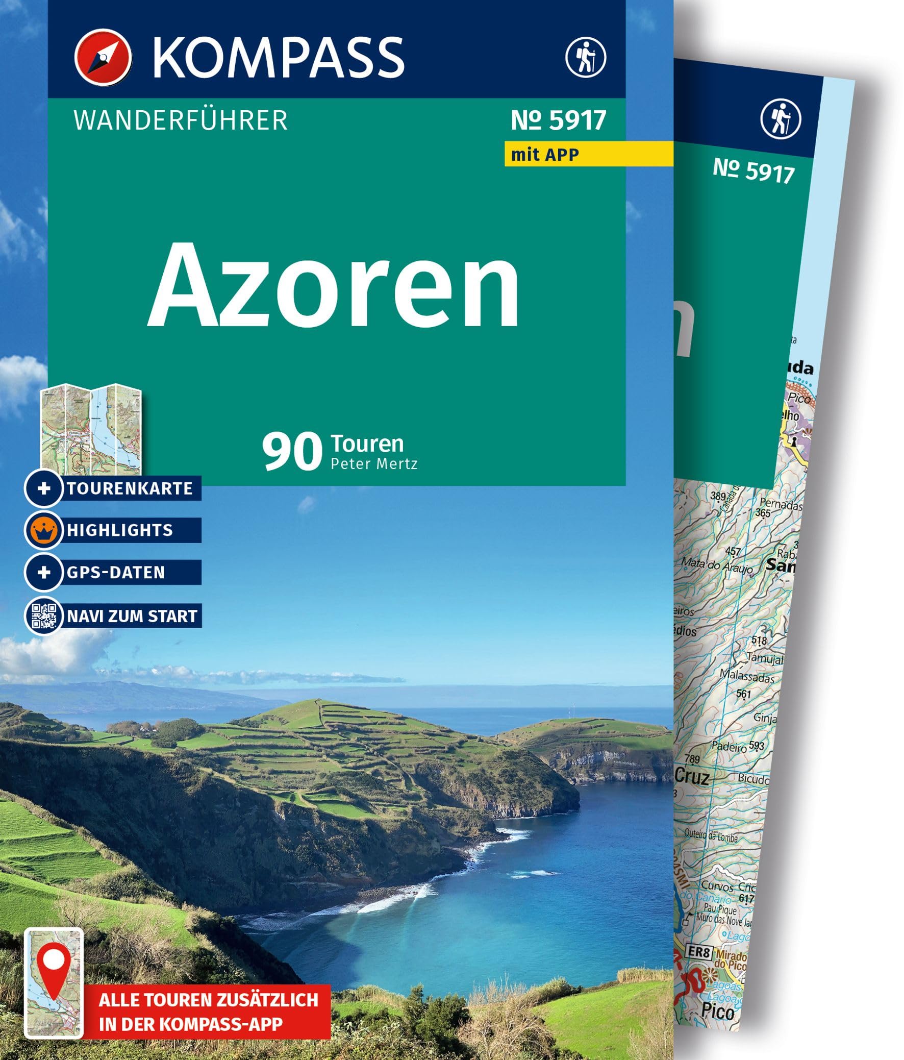 KOMPASS Wanderführer Azoren, 90 Touren mit Extra-Tourenkarte Leisure, Home & Garden