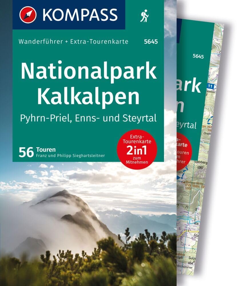KOMPASS Wanderführer Nationalpark Kalkalpen - Pyhrn-Priel, Enns- und Steyrtal, 56 Touren mit Extra-Tourenkarte book