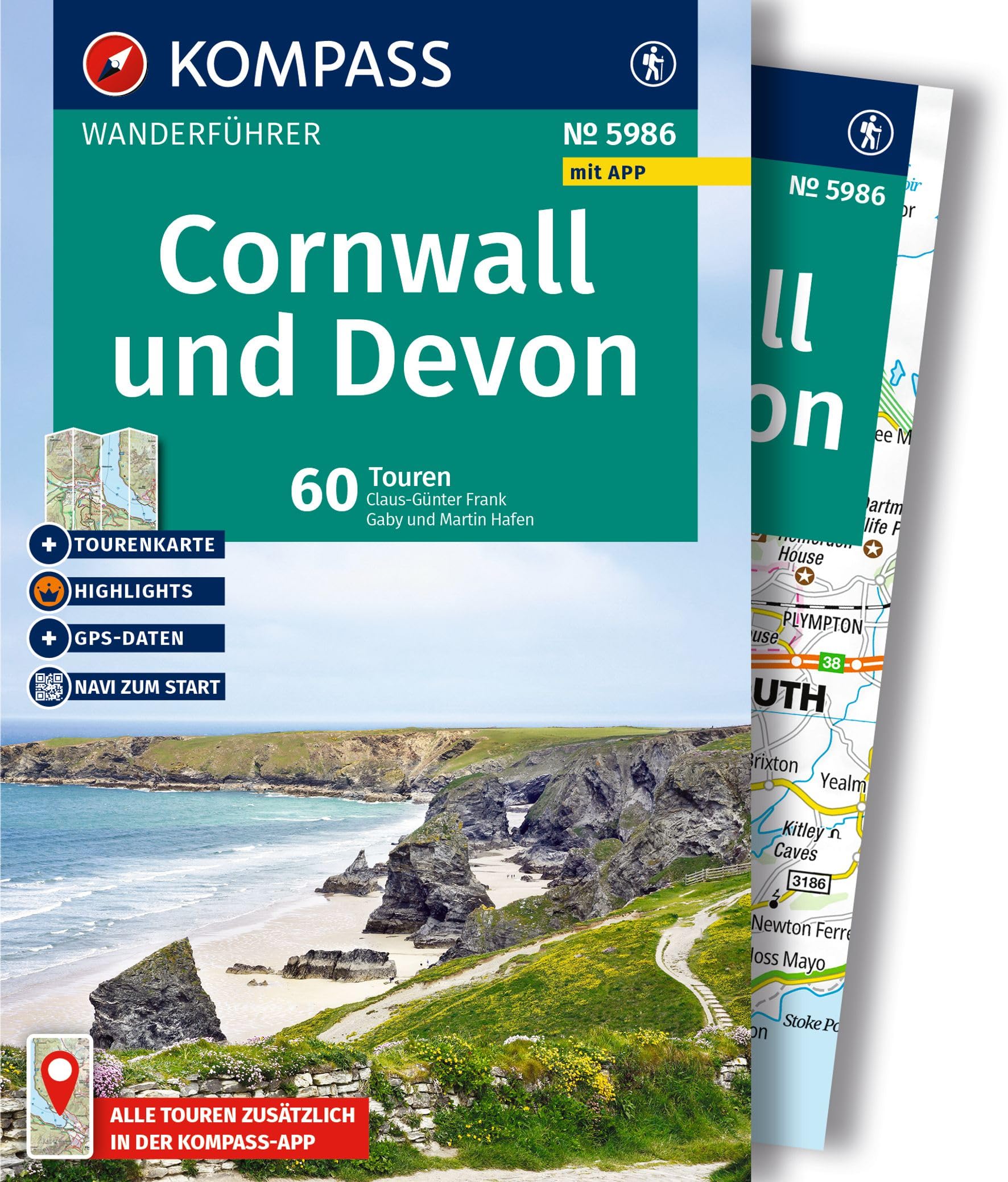 KOMPASS Wanderführer Cornwall und Devon, 60 Touren mit Extra-Tourenkarte Leisure, Home & Garden