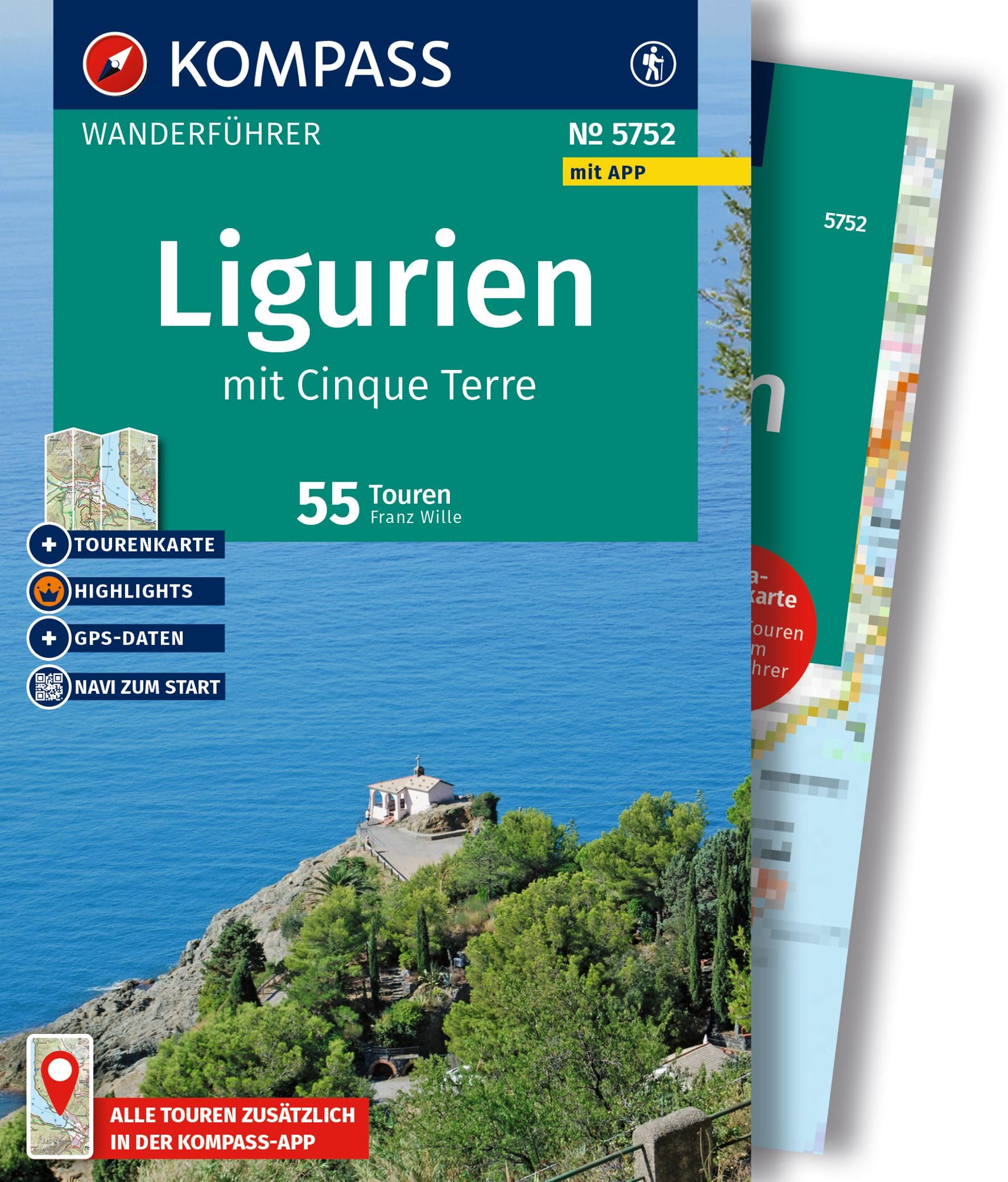 KOMPASS Wanderführer Ligurien mit Cinque Terre, 50 Touren mit Extra-Tourenkarte Leisure, Home & Garden