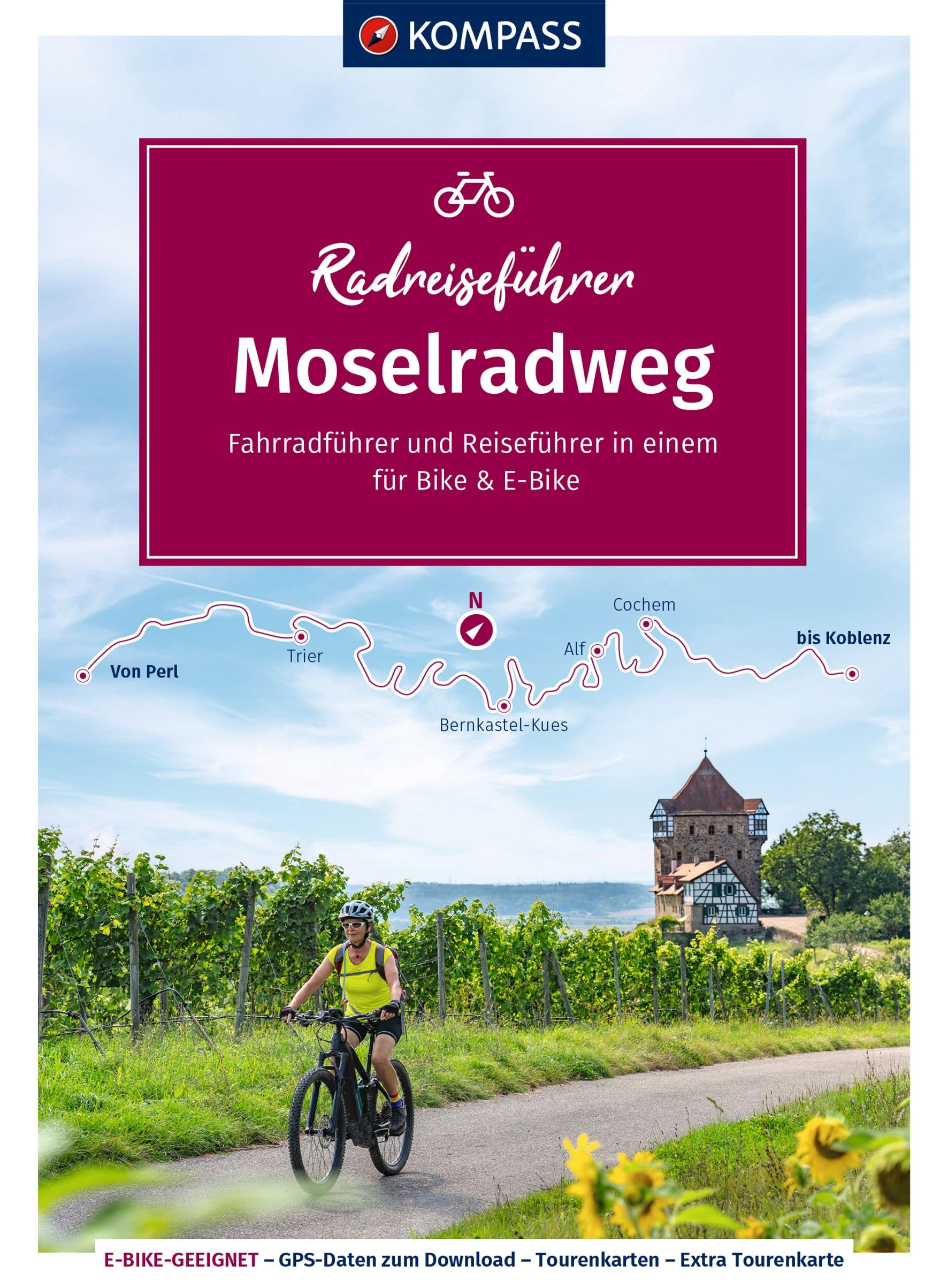 KOMPASS Radreiseführer Moselradweg Leisure, Home & Garden