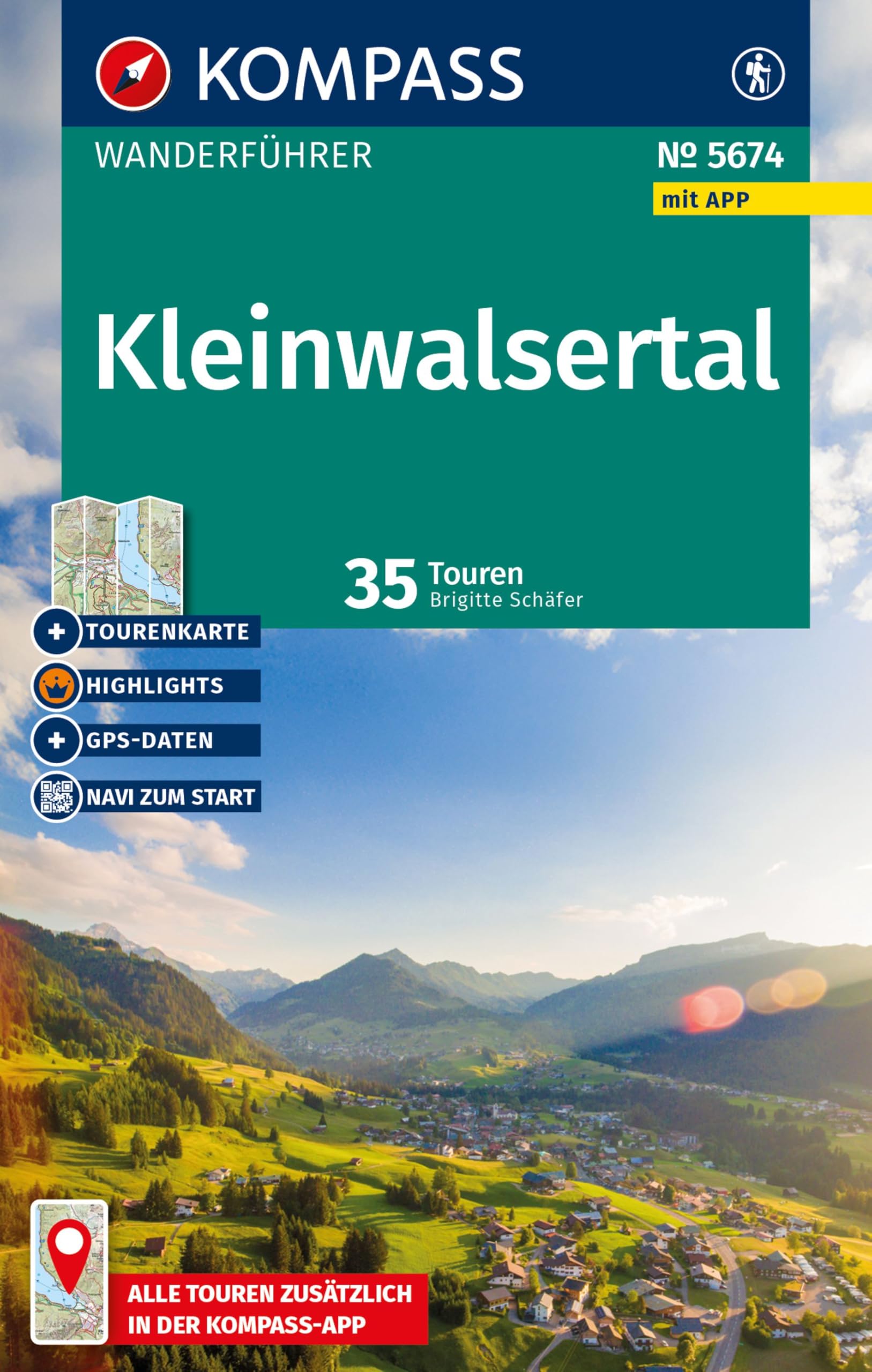KOMPASS Wanderführer Kleinwalsertal, 35 Touren mit Extra-Tourenkarte Leisure, Home & Garden