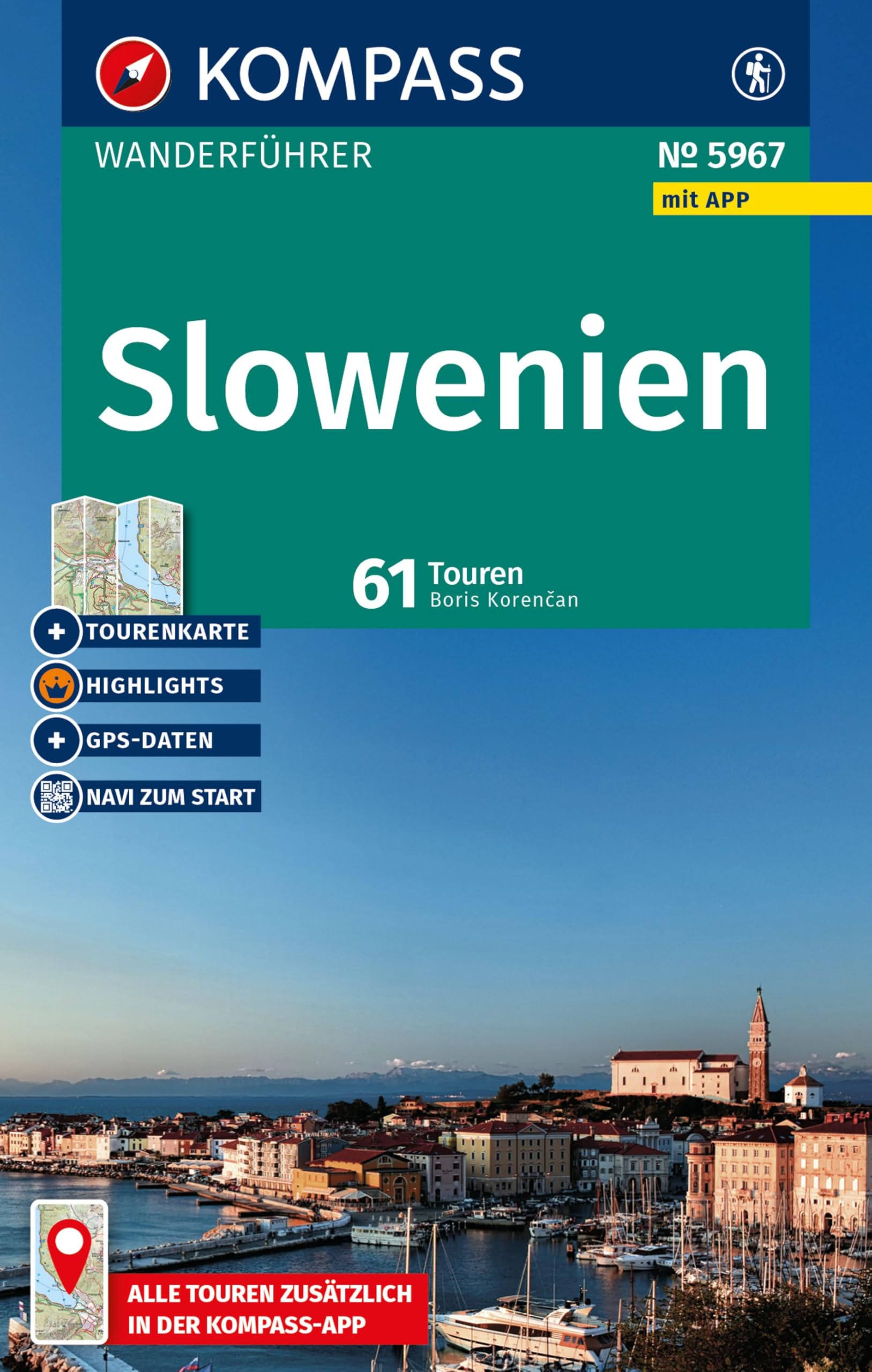KOMPASS Wanderführer Slowenien, 61 Touren mit Extra-Tourenkarte Leisure, Home & Garden
