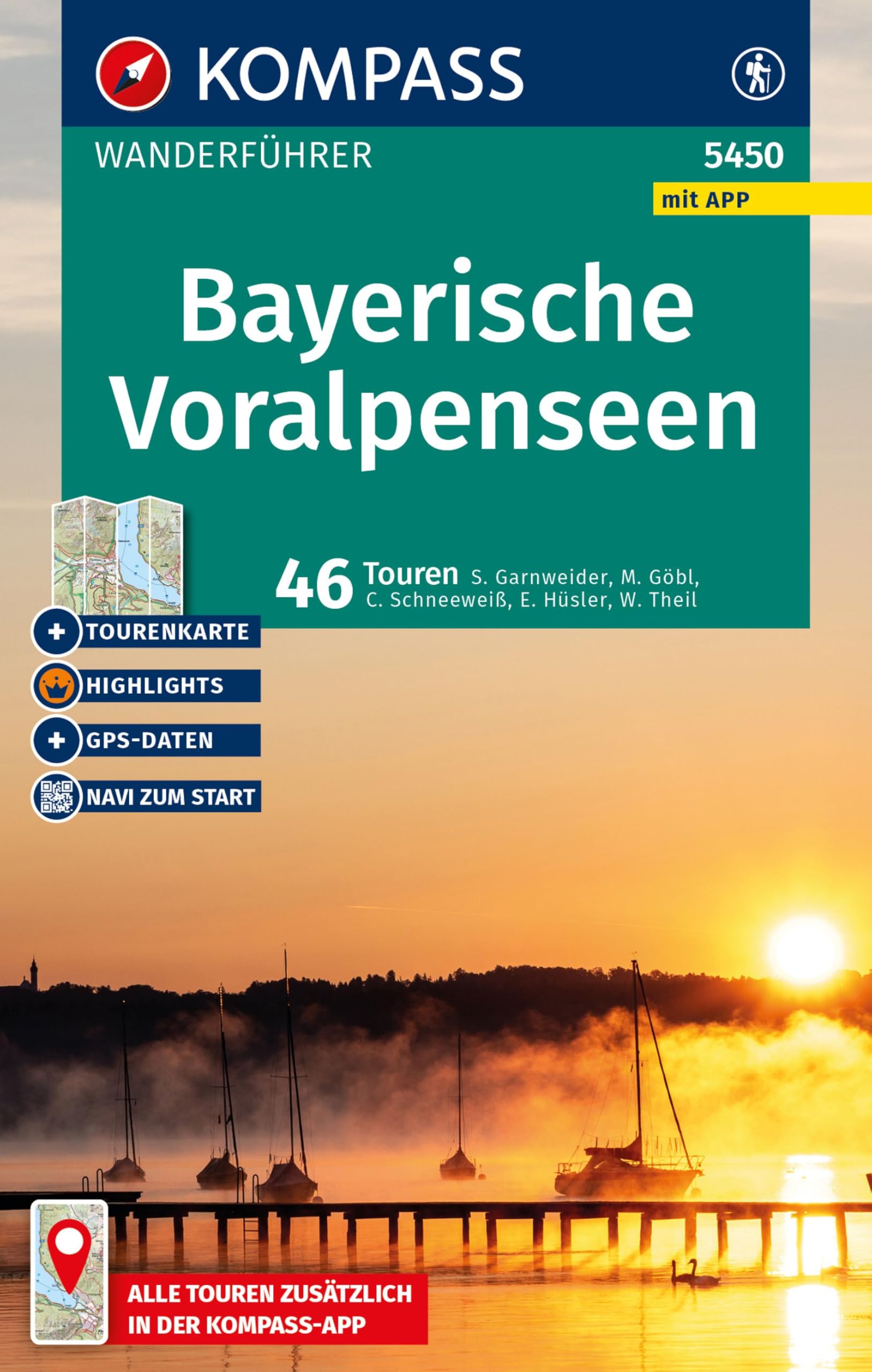 KOMPASS Wanderführer Bayerische Voralpenseen, 46 Touren mit Extra-Tourenkarte Leisure, Home & Garden