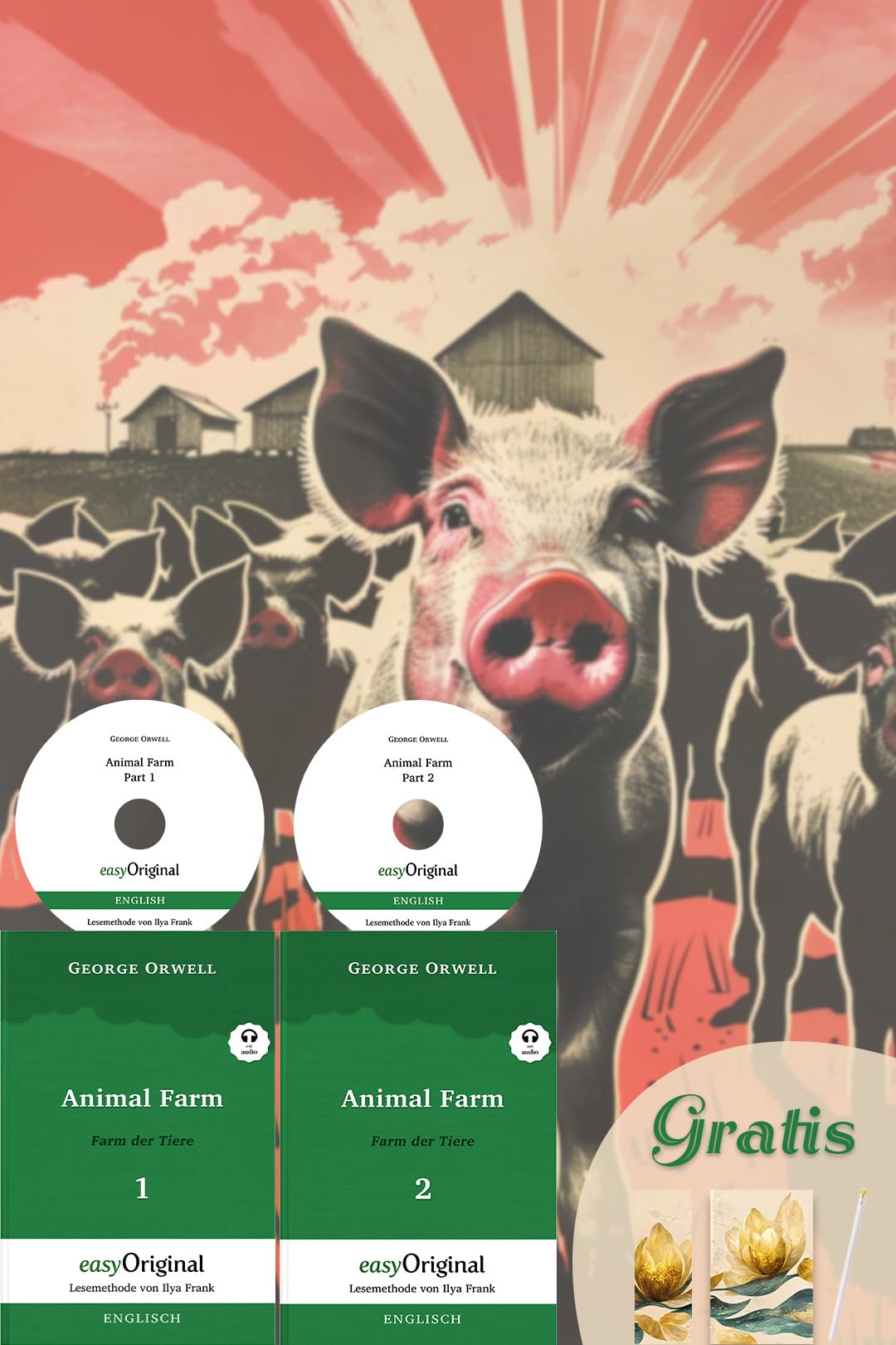 Animal Farm / Farm der Tiere - 2 Teile (2 Bücher + 2 MP3-Audio-CD + exklusive Extras) - Frank-Lesemethode: Weg mit dem Lehrbuch - Englisch lernen, ... von Ilya Frank - Englisch: Englisch) Essays & Short Stories
