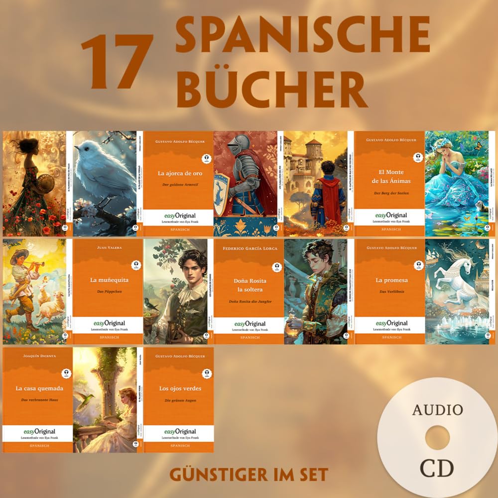 17 spanische Bücher (17 Bücher + Audio-CDs) - Frank-Lesemethode - Kommentierte zweisprachige Ausgabe Spanisch-Deutsch: Weg mit dem Lehrbuch - Spanisch ... von Ilya Frank - Spanisch: Spanisch) Essays & Short Stories